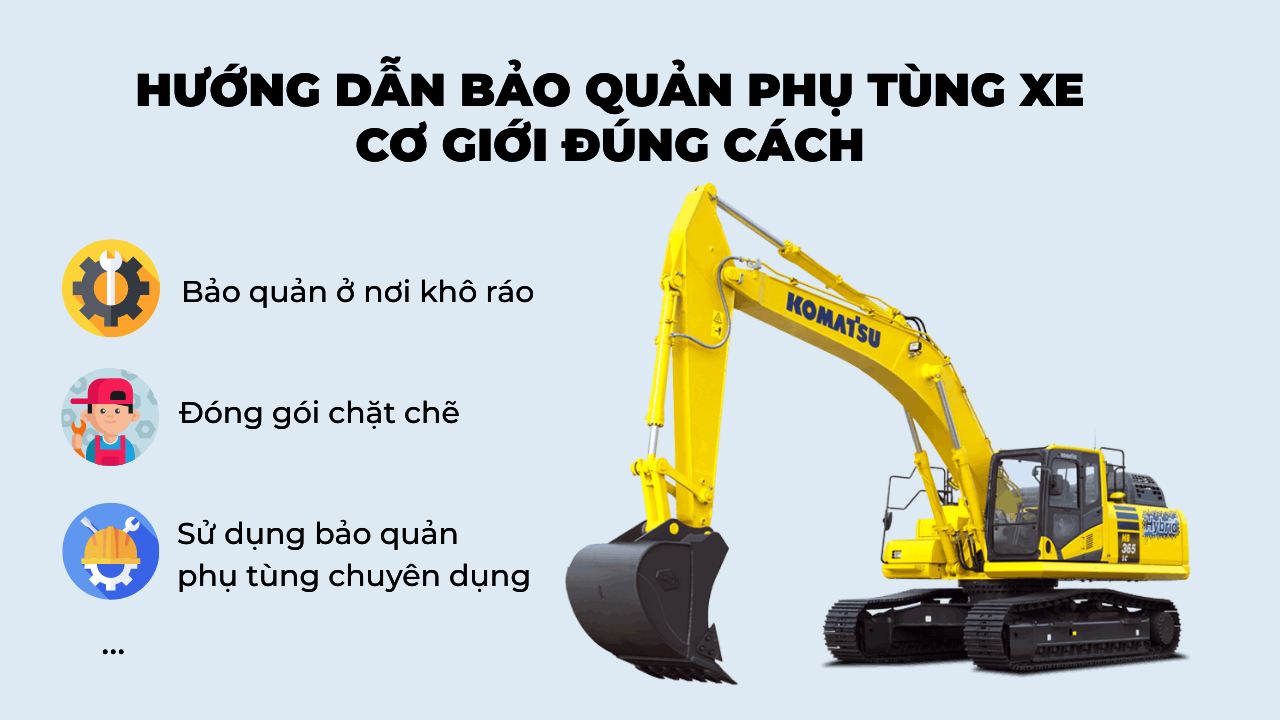 HƯỚNG DẪN BẢO QUẢN PHỤ TÙNG XE CƠ GIỚI ĐÚNG CÁCH