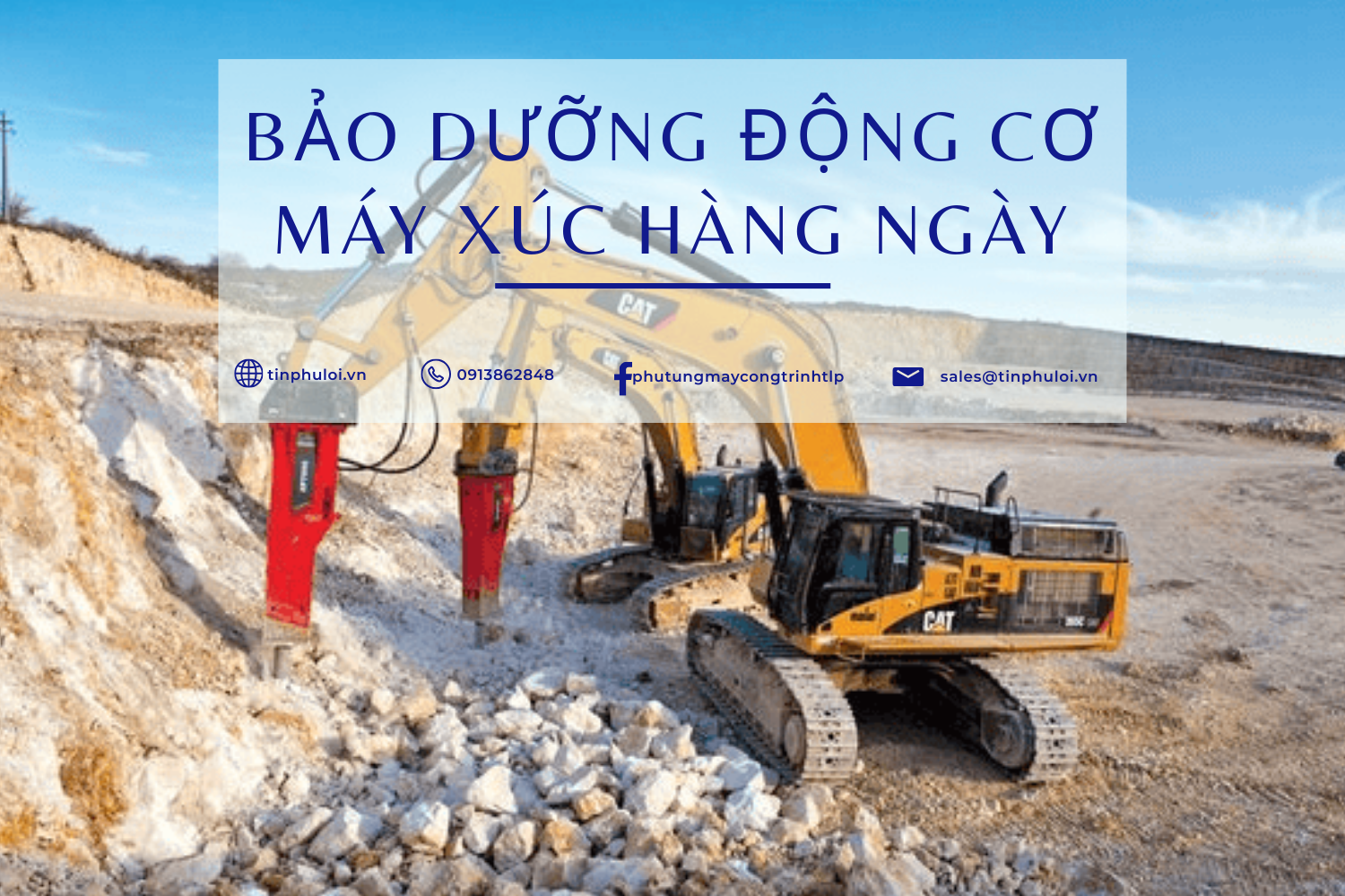 BẢO DƯỠNG ĐỘNG CƠ MÁY XÚC HÀNG NGÀY