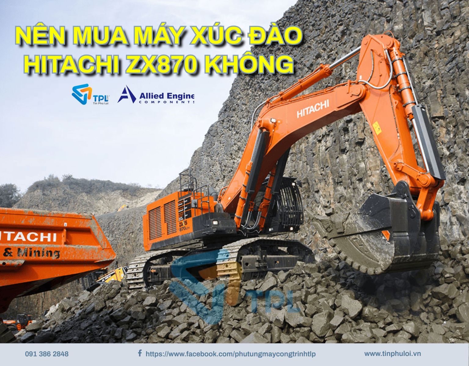 NÊN MUA MÁY XÚC ĐÀO HITACHI ZX870 KHÔNG