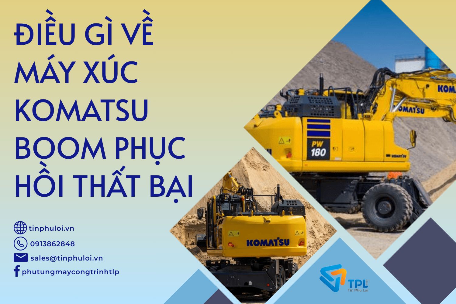 ĐIỀU GÌ VỀ MÁY XÚC KOMATSU BOOM PHỤC HỒI THẤT BẠI