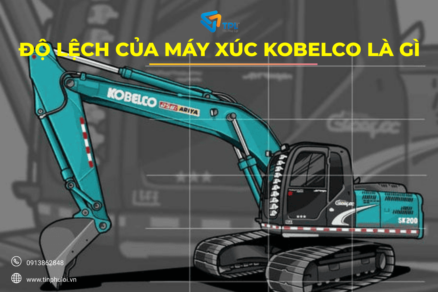 ĐỘ LỆCH CỦA MÁY XÚC KOBELCO LÀ GÌ