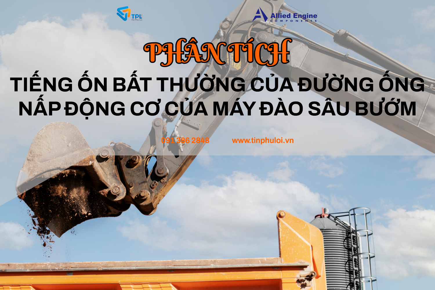 PHÂN TÍCH TIẾNG ỐN BẤT THƯỜNG CỦA ĐƯỜNG ỐNG NẤP ĐỘNG CƠ CỦA MÁY ĐÀO SÂU BƯỚM